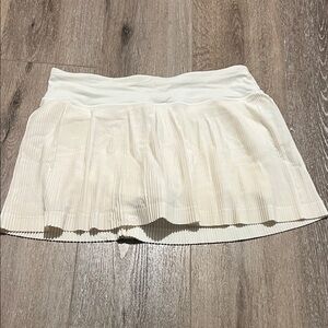 Cream Pleated Lulu lemon Skirt